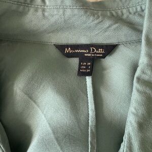 Massimo Dutti Teal Shirt